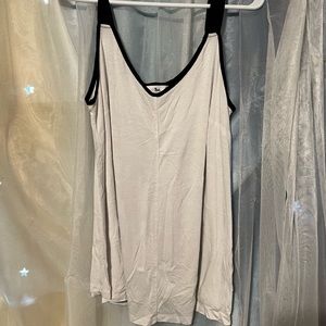 Black and white tank